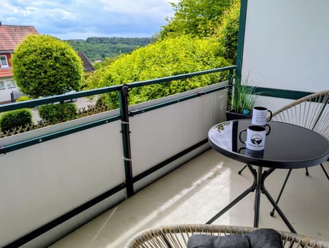 Natural landscape, View (from property/room), Balcony/Terrace, Seating area, Mountain view