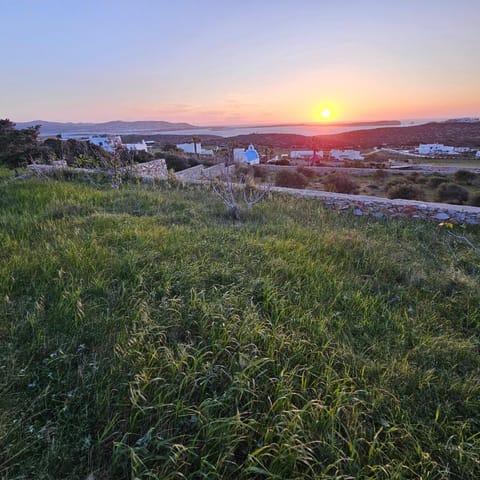 Natural landscape, Garden, Sea view, Sunset