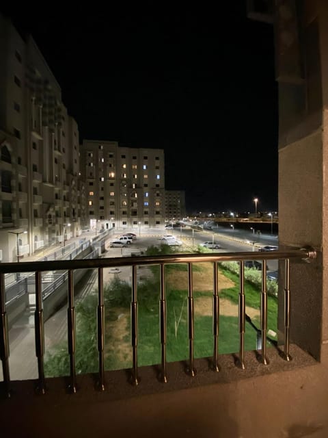 Property building, Night, Balcony/Terrace