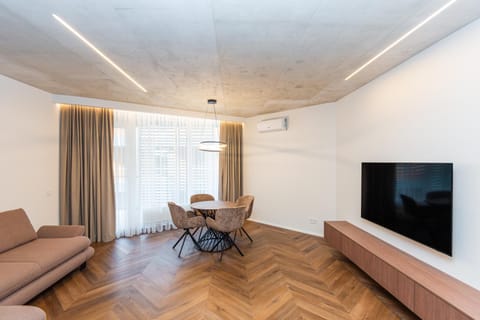 Communal lounge/ TV room, TV and multimedia, Living room, Seating area, Evening entertainment, air conditioner