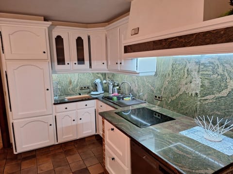 Kitchen or kitchenette, dishwasher, stove