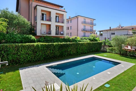 Property building, Living room, Swimming pool