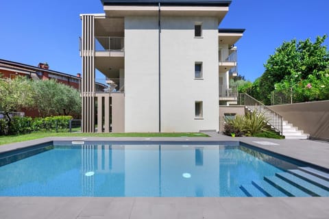 Property building, Living room, Swimming pool