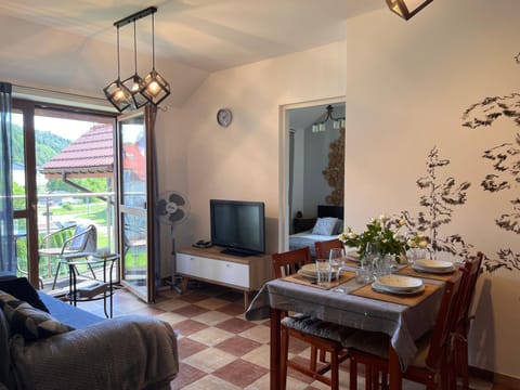 Kitchen or kitchenette, Living room, Dining area