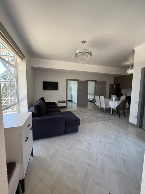 Kitchen or kitchenette, Living room, Dining area