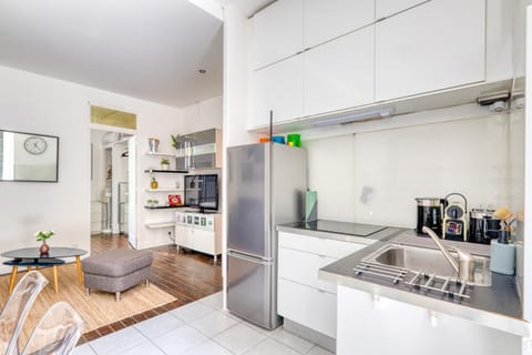 Living room, kitchen