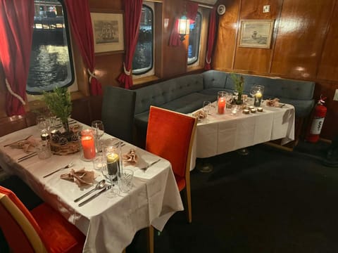 Lofoten Cruise & Hotel Docked boat in Lofoten