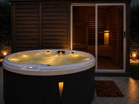 Garden, Hot Tub, Massage, Sauna, Spa and wellness centre/facilities, Landmark view, Landmark view, Open Air Bath