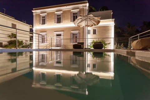 Property building, Patio, Pool view, Swimming pool