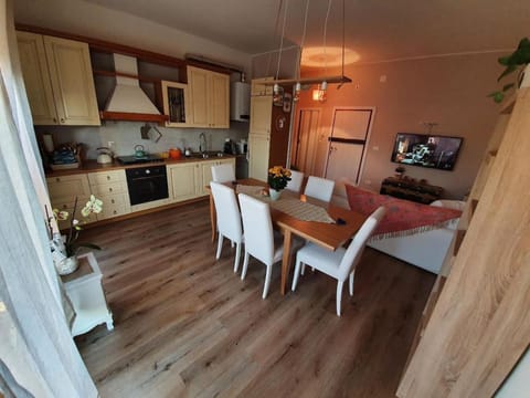 Kitchen or kitchenette, Living room, Dining area
