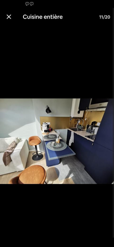 Studio Courbevoie gare La Défense tout équipé ! Apartment in Courbevoie