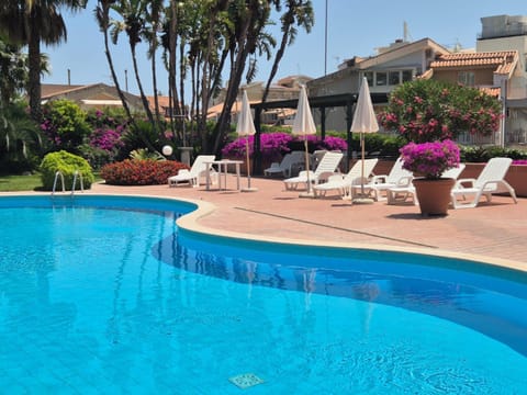 Pool view, Swimming pool, sunbed