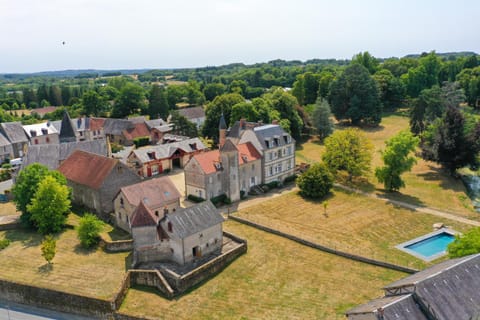 Natural landscape, Bird's eye view, Swimming pool