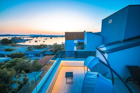 Penthouse Croatiendream with 3 bedrooms, pool and sea view Apartment in Šibenik-Knin County, Croatia