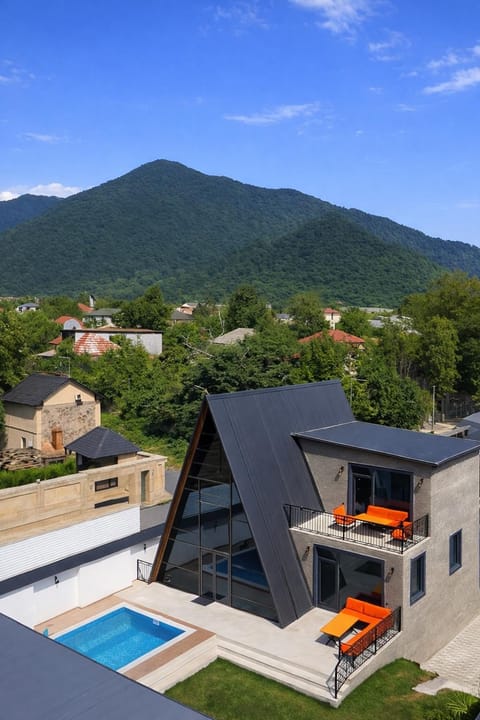 Property building, Day, Natural landscape, Mountain view, Pool view, Swimming pool