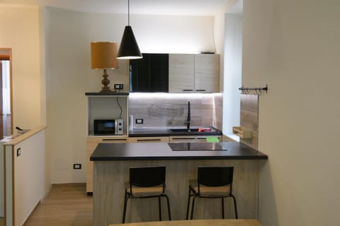 Kitchen or kitchenette, Dining area, stove