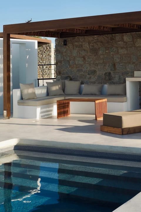 Patio, Day, Seating area, Pool view, Swimming pool, sunbed