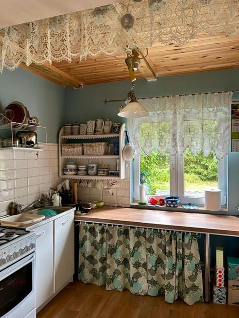 Kitchen or kitchenette, oven, stove