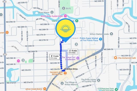 Nearby landmark, Restaurant/places to eat, Night, Neighbourhood, Entertainment, Location