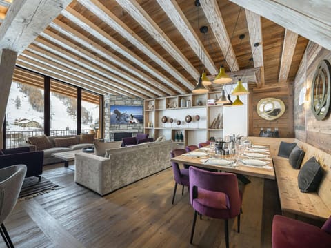 Penthouse chaleureux sous les toits, 4 chambres, pied des pistes - FR-1-844-1 Apartment in Val dIsere