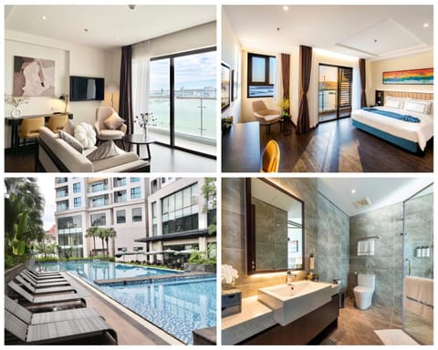 Communal lounge/ TV room, Bed, TV and multimedia, Living room, Photo of the whole room, Seating area, Evening entertainment, Bedroom, Pool view, Swimming pool, sunbed