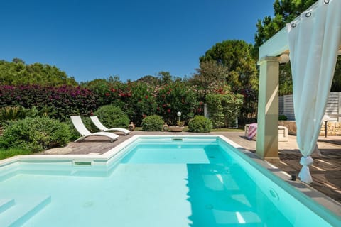 Day, Natural landscape, Garden, Garden view, Pool view, Swimming pool, sunbed