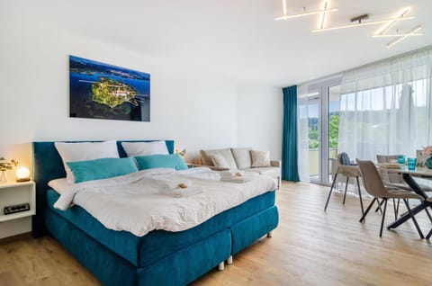 Property building, Living room, Bedroom