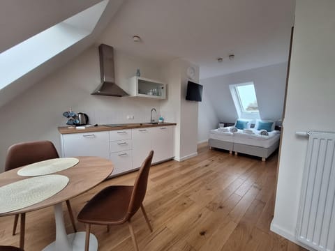 Bed, TV and multimedia, Kitchen or kitchenette, Photo of the whole room, Seating area, Bedroom, internet