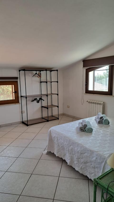 Bed, Photo of the whole room, Bedroom, towels, wardrobe