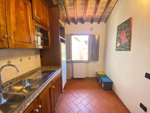 Kitchen or kitchenette, dishwasher, stove