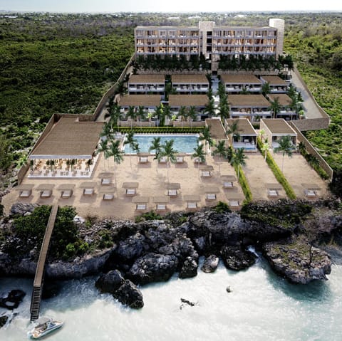 Property building, Bird's eye view, Beach, Sea view, Swimming pool