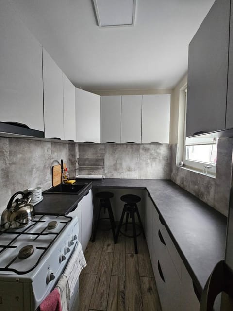 Kitchen or kitchenette, Dining area, stove