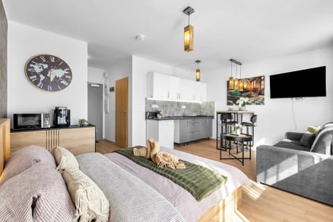 TV and multimedia, Kitchen or kitchenette, Living room, Dining area, Bedroom