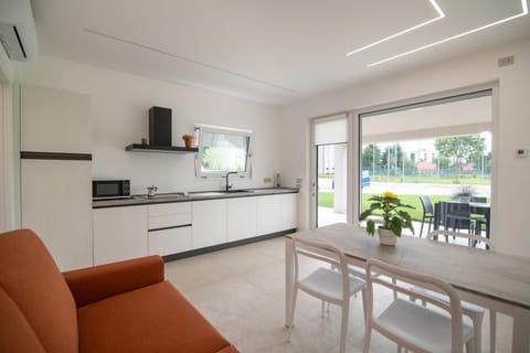 Living room, kitchen