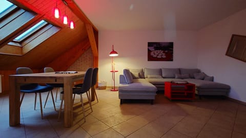 Living room, Seating area, Dining area