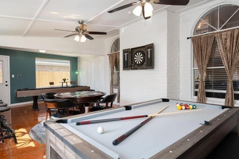 Houston Escape Heated Pool Cabana & Game Room House in Houston