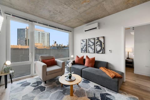 Living room, Seating area, air conditioner