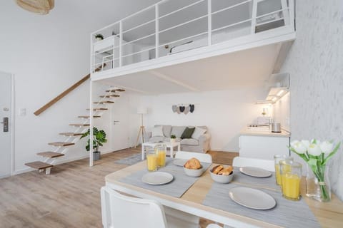Kitchen or kitchenette, Living room, Dining area