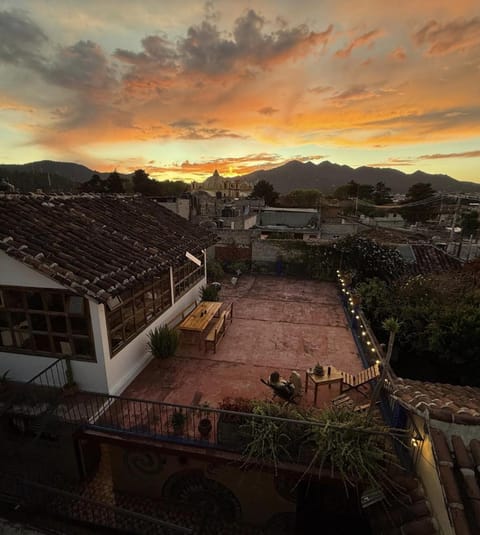 Natural landscape, Garden, Balcony/Terrace, Mountain view, Sunset