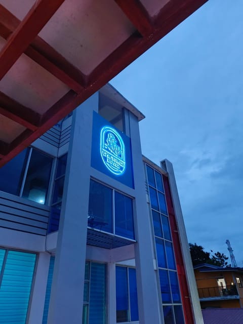 Property building, Night, Property logo or sign