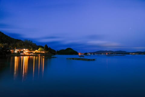 Property building, Night, Sea view