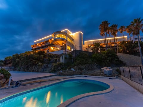 Property building, Night, Pool view