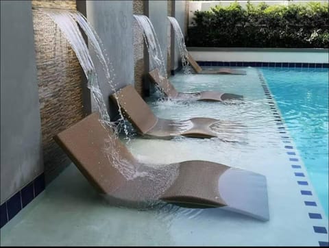 Pool view, sunbed