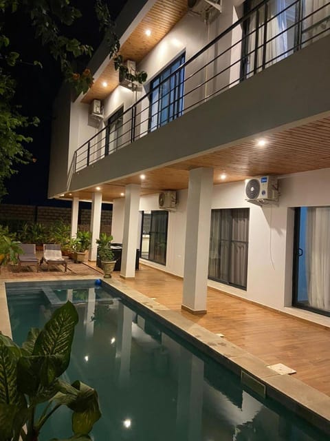 Property building, Patio, Pool view, Swimming pool
