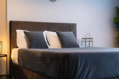 Bed, Living room, Photo of the whole room, Seating area, Bedroom