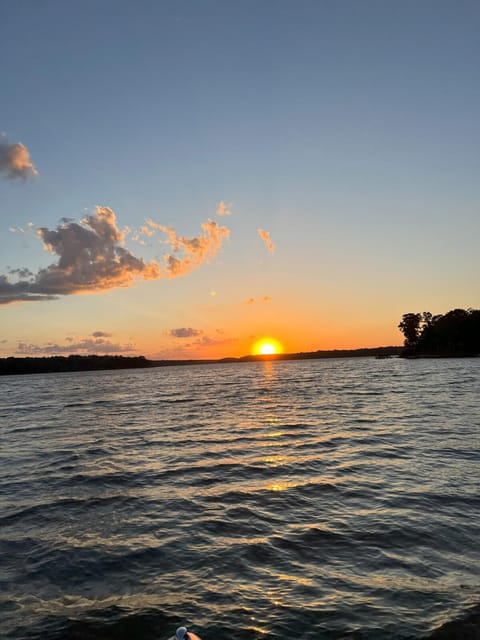 Natural landscape, Lake view, Sunset