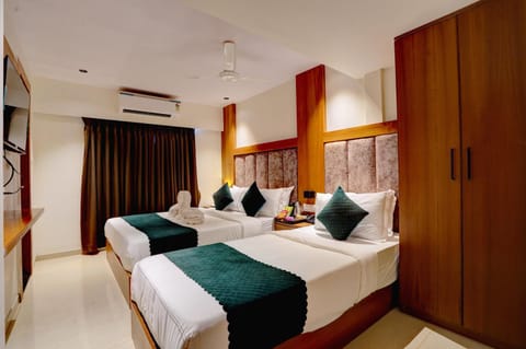 Bed, Bedroom, air conditioner