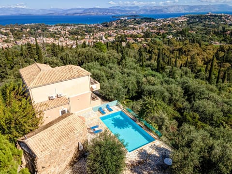 Property building, Nearby landmark, Spring, Day, Natural landscape, Bird's eye view, Mountain view, Pool view, Swimming pool, sunbed