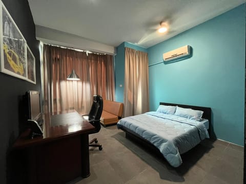 Living room, Seating area, Bedroom, air conditioner