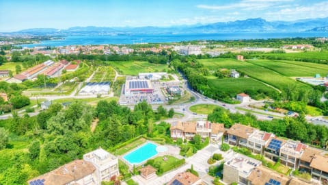 Property building, Spring, Natural landscape, Bird's eye view, Swimming pool